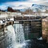 The Caledonian Canal lock gate at Corpach, Lochaber, Scotland. HC028