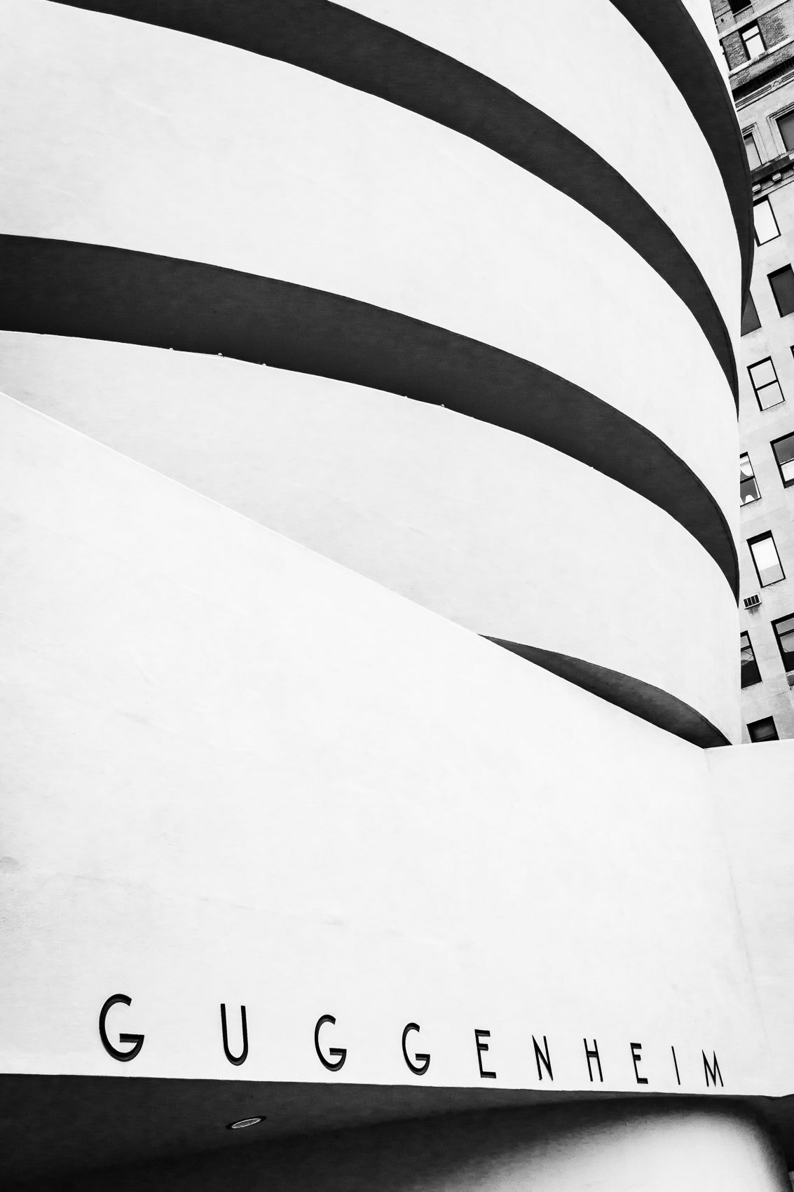 Detail of the Guggenheim Museum, New York City NM003