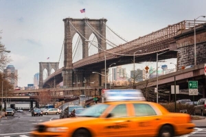 The Brooklyn Bridge from Manhattan, New York City NY035