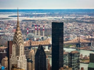View north from the Empire State Building, New York City NY007
