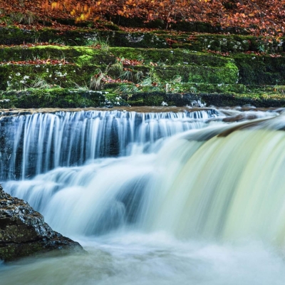Autumn Aysgarth Falls Wensleydale Yorkshire England