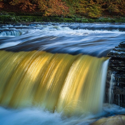 Autumn Aysgarth Falls Wensleydale Yorkshire England