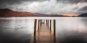 Wooden Jetty Derwent Water Cumbria England
