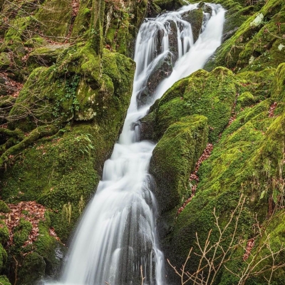 Stock Ghyll Force Waterfall Near Ambleside Cumbria