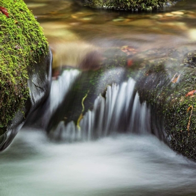 Water Passing Over Rocks Stock Ghyll Beck Near
