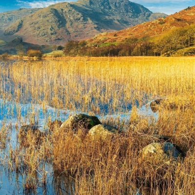 Wetherlam From Little Langdale Tarn Cumbria England
