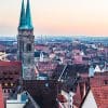 Dusk view from Nuremberg Castle (German: Nürnberger Burg), Bavaria, Germany