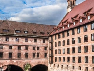 The Pegnitz River in Nuremberg, Germany. N008