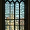 View of the Braunschweiger Rathaus through the windows of the Dom St. Blasii, Braunschweig, Germany. BS005