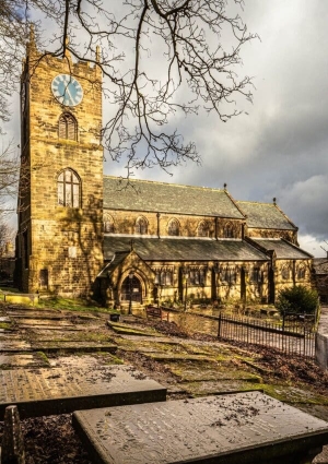 St Michael and All Angels' Church, Haworth, West Yorkshire, England. St Michael and All Angels' Church, Haworth, West Yorkshire, England.
