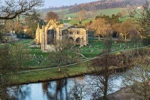 Bolton Priory and the River Wharfe, Yorkshire, England. Bolton Priory and the River Wharfe, Yorkshire, England.