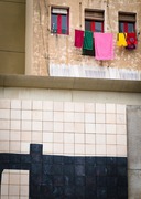 Wall in El Raval district of Barcelona, Spain.