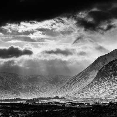 Corrie Ba and the Black Mount, Rannoch Moor, Scotland.