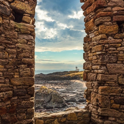 View From Ladys Tower Elie Fife Scotland