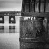 Support pillar of the Tay Road Bridge, Dundee, Scotland. SM027