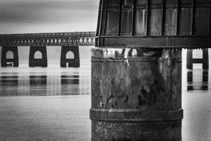 Support pillar of the Tay Rail Bridge, Dundee, Scotland. SM027