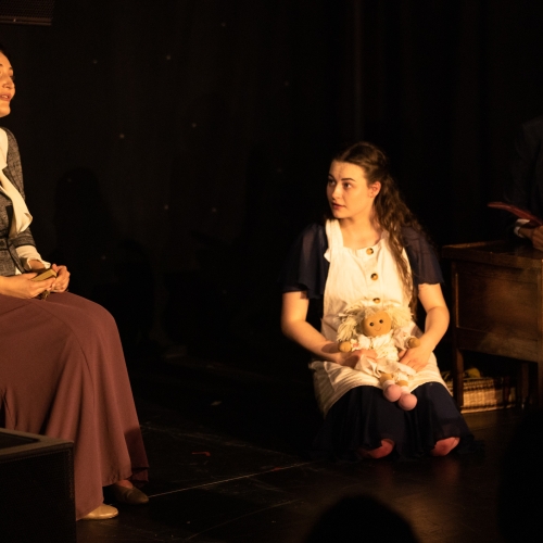 Nina Gray, Lydia Davidson and Lori Flannigan in Fearless Players' 'Armour: A Herstory of the Scottish Bard'. FP019