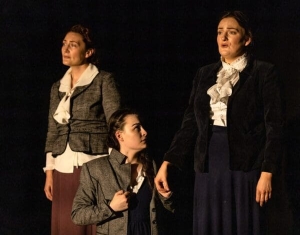 Lydia Davidson as Nancy Maclehose, Nina Gray as Sarah and Lori Flannigan as Jean Armour in 'Armour'. FP025 Lydia Davidson as Nancy Maclehose, Nina Gray as Sarah and Lori Flannigan as Jean Armour in 'Armour'. FP025