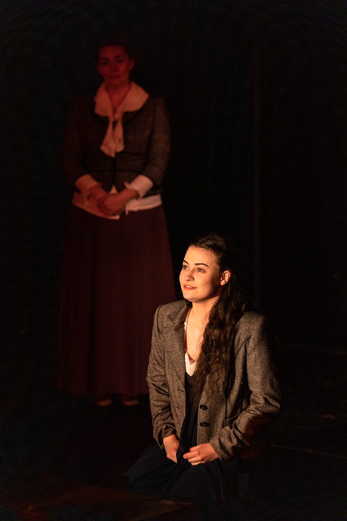 Lydia Davidson and Nina Gray in Fearless Players' 'Armour: A Herstory of the Scottish Bard'. FP026