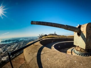 Gun Emplacement on the Castel Montjuic, Barcelona.