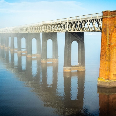 South End Tay Rail Bridge Mist