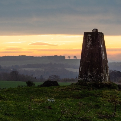 Trig Point Northfield Fife Scotland