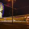 Light trails in Princes Street, Edinburgh, Scotland. EH012