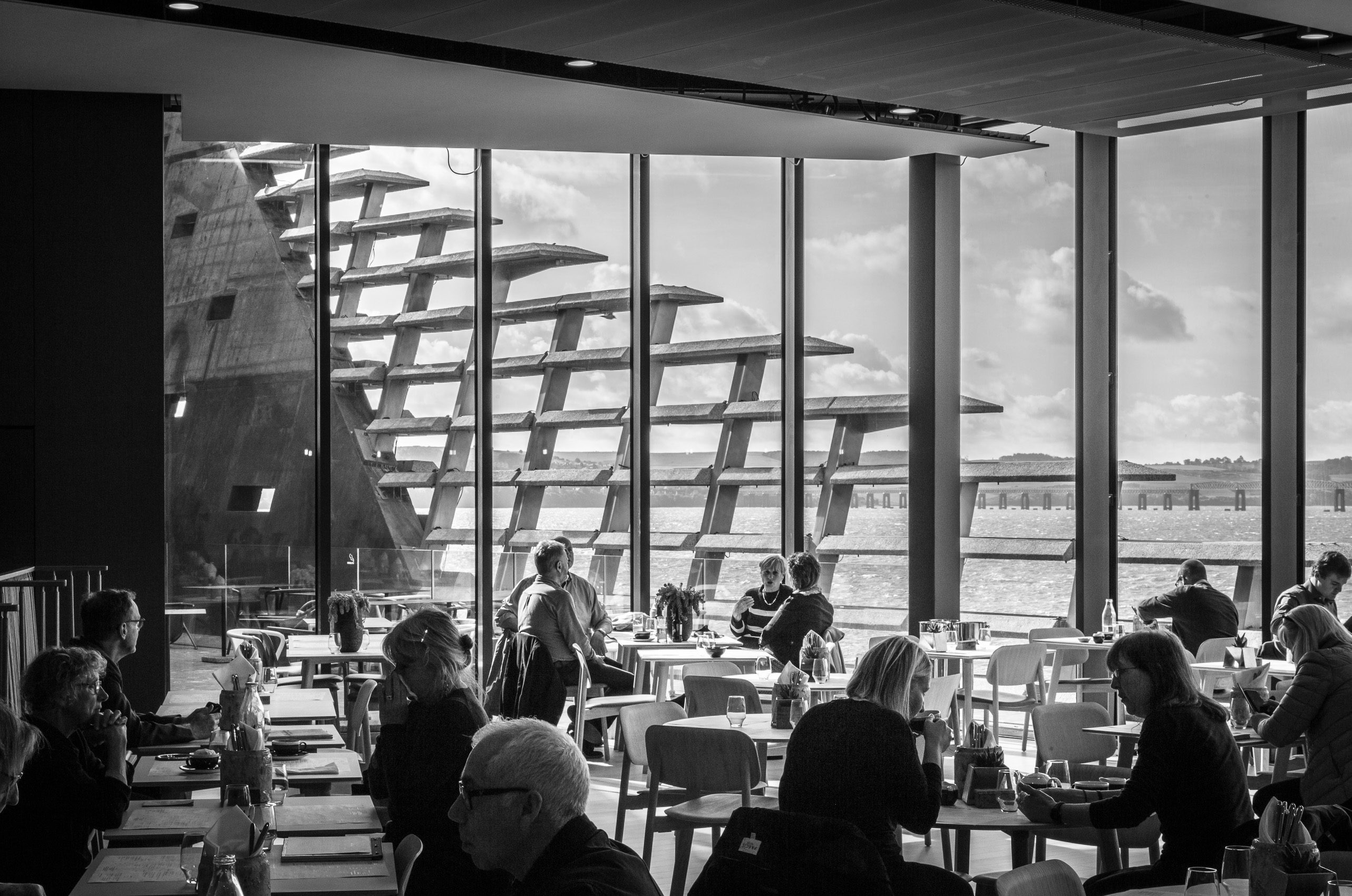 Restaurant in the V&A Dundee Building, Dundee, Scotland. DD030