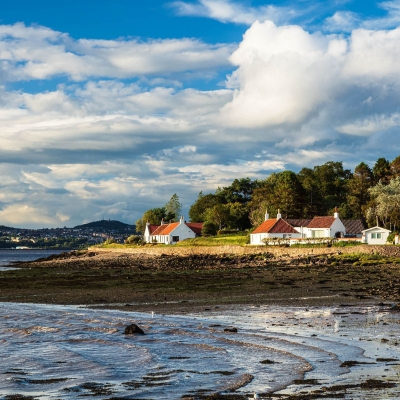 Village Balmerino North Fife Scotland