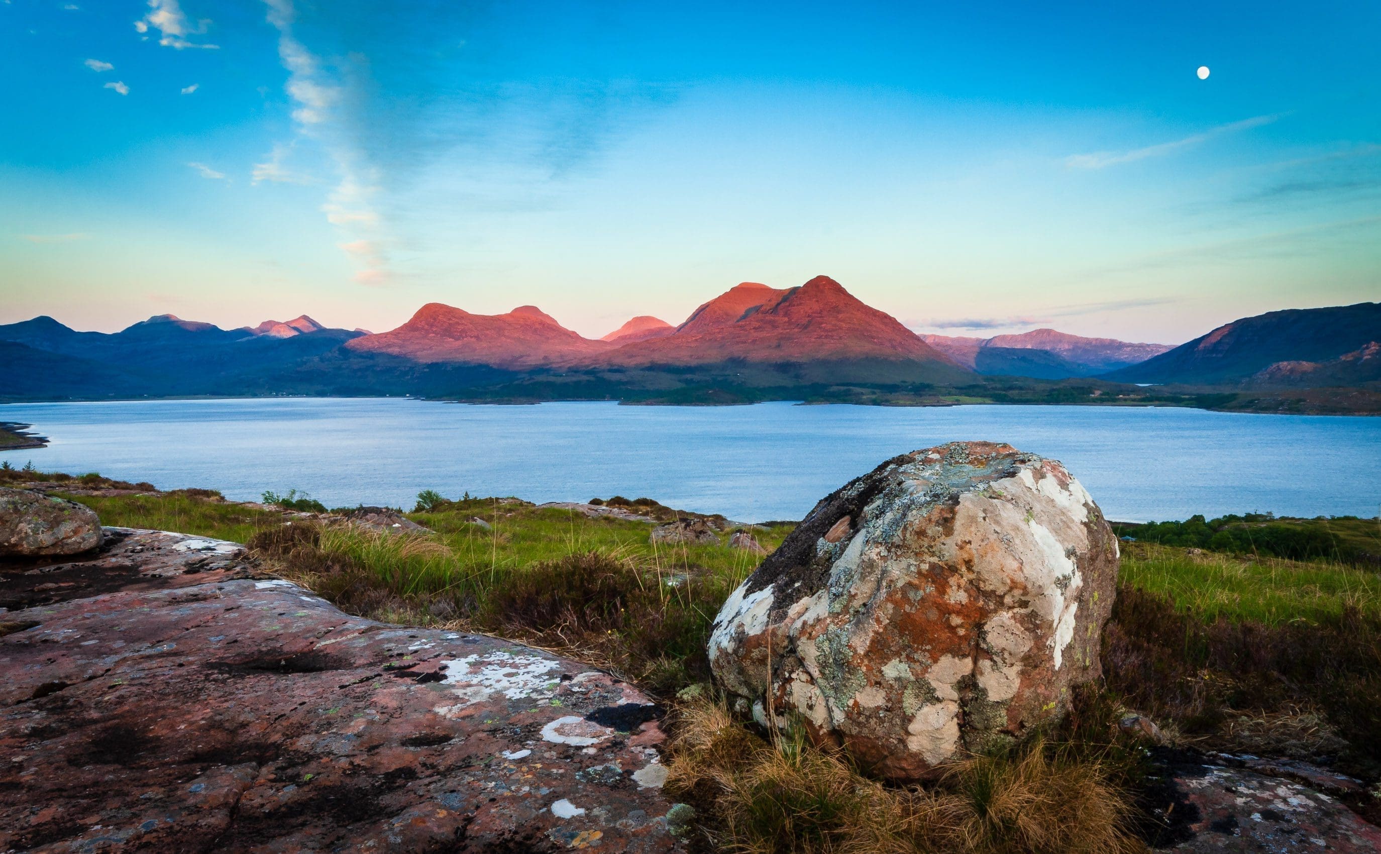 Ben Damph Forest from Inveralligin, Wester Ross, Scotland.