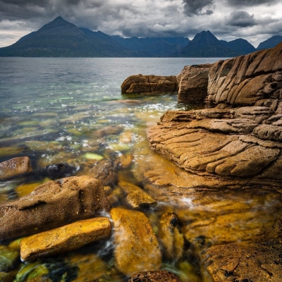 The Black Cuillin from Elgol, Isle of Skye, Scotland. HB001