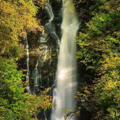Black Spout waterfall, Pitlochry, Perthshire, Scotland.
