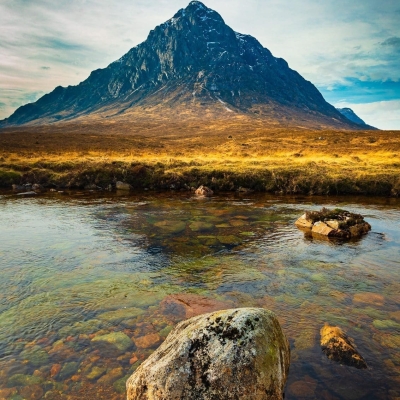 Buachaille Etive Mor Casting Shadow River Coupall