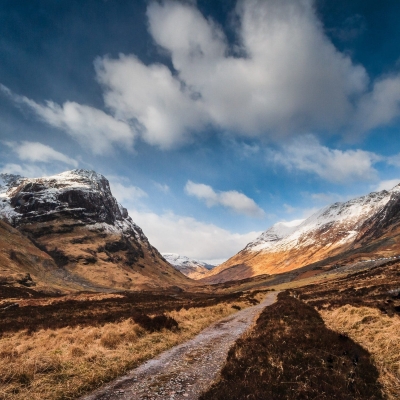 Glencoe from the old public road, Scotland.