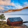 Boathouse on Loch Muick, Carngorms National Park, Scotland. HC026