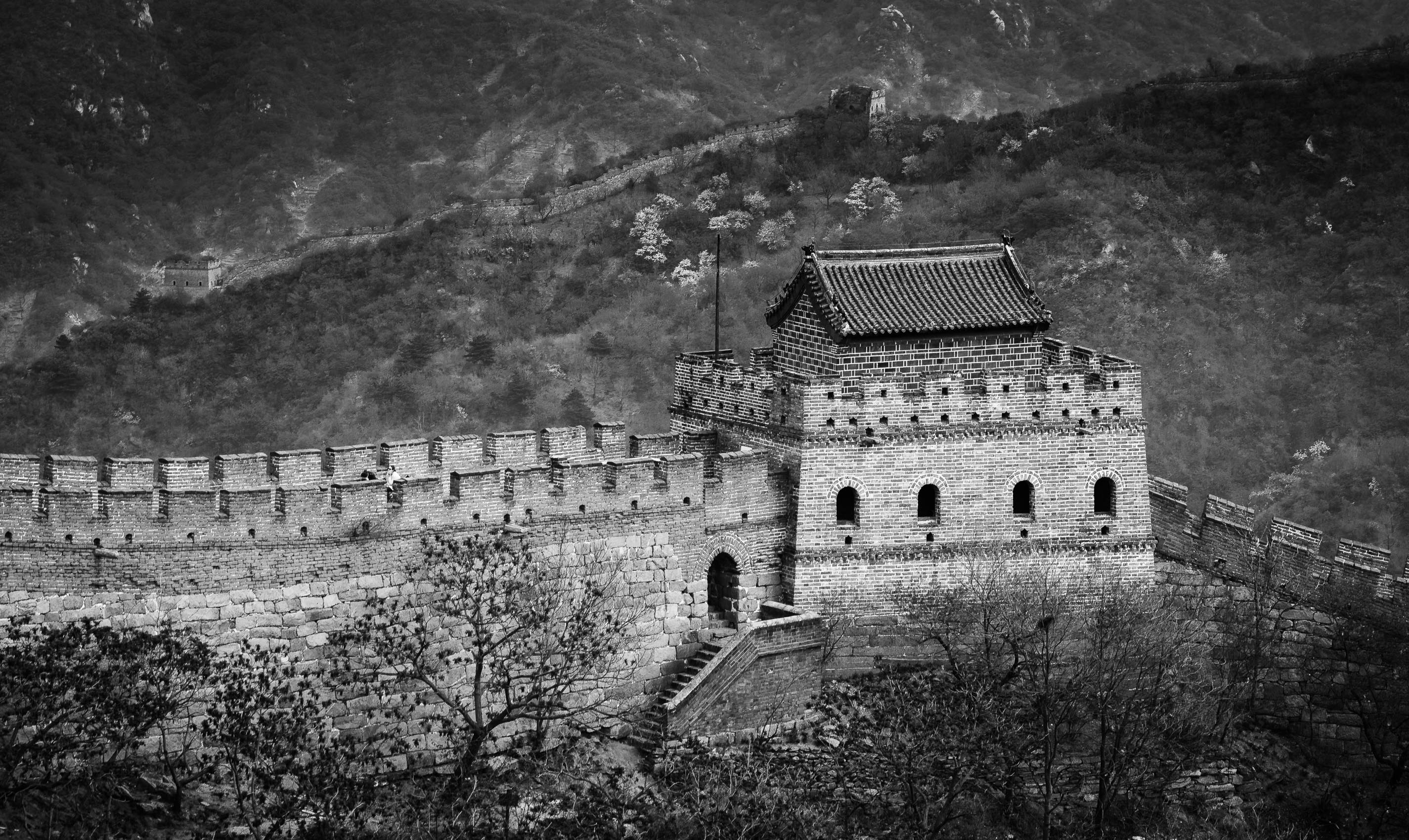 Fortress on the Great Wall of China at Mutianyu, near Beijing. ZM009