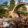 Old packhorse bridge at Carrbridge, Cairngorms National Park, Scotland. HC049