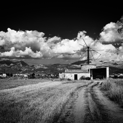 Derelict windmill, Mallorca, Balearic Islands, Spain. MA001