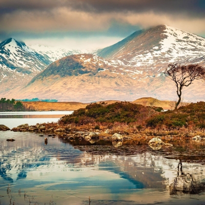 Lochan na h'Achlaise, Rannoch Moor, Scotland.