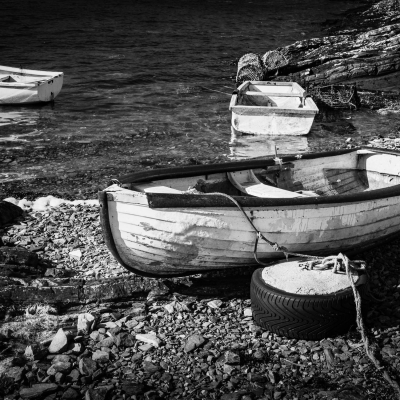Moored Boats Connemara Ireland