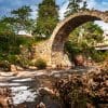 Old packhorse bridge at Carrbridge, Cairngorms National Park, Scotland.