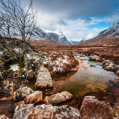 The Pass of Glencoe, Scotland.