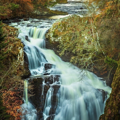Reekie Linn on the River Isla, Angus, Scotland.
