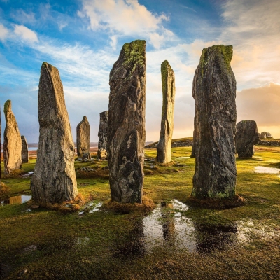 Standing stones at Calanais, Isle of Lewis, Outer Hebrides, Scotland. HB012