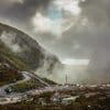 Motorcyclists Ascending Bealach Pass Cattle Into Applecross Scotland