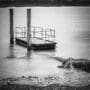 Floating dock on the River Blackwater at Newport East, County Cork, Ireland. BW011