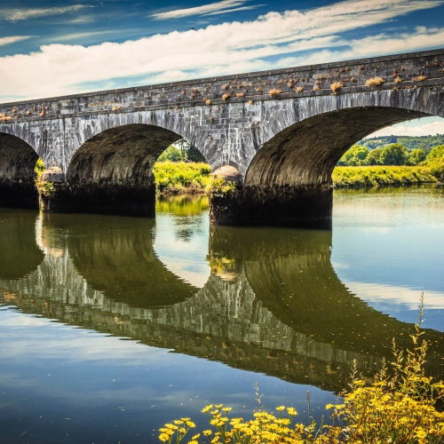 The 'Avonmore Bridge', Cappoquin, County Waterford, Ireland. BW018