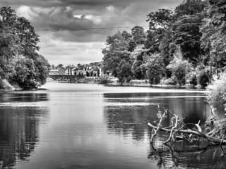 Fermoy and the River Blackwater, County Cork, Ireland. BW025