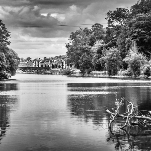 Fermoy and the River Blackwater, County Cork, Ireland. BW025