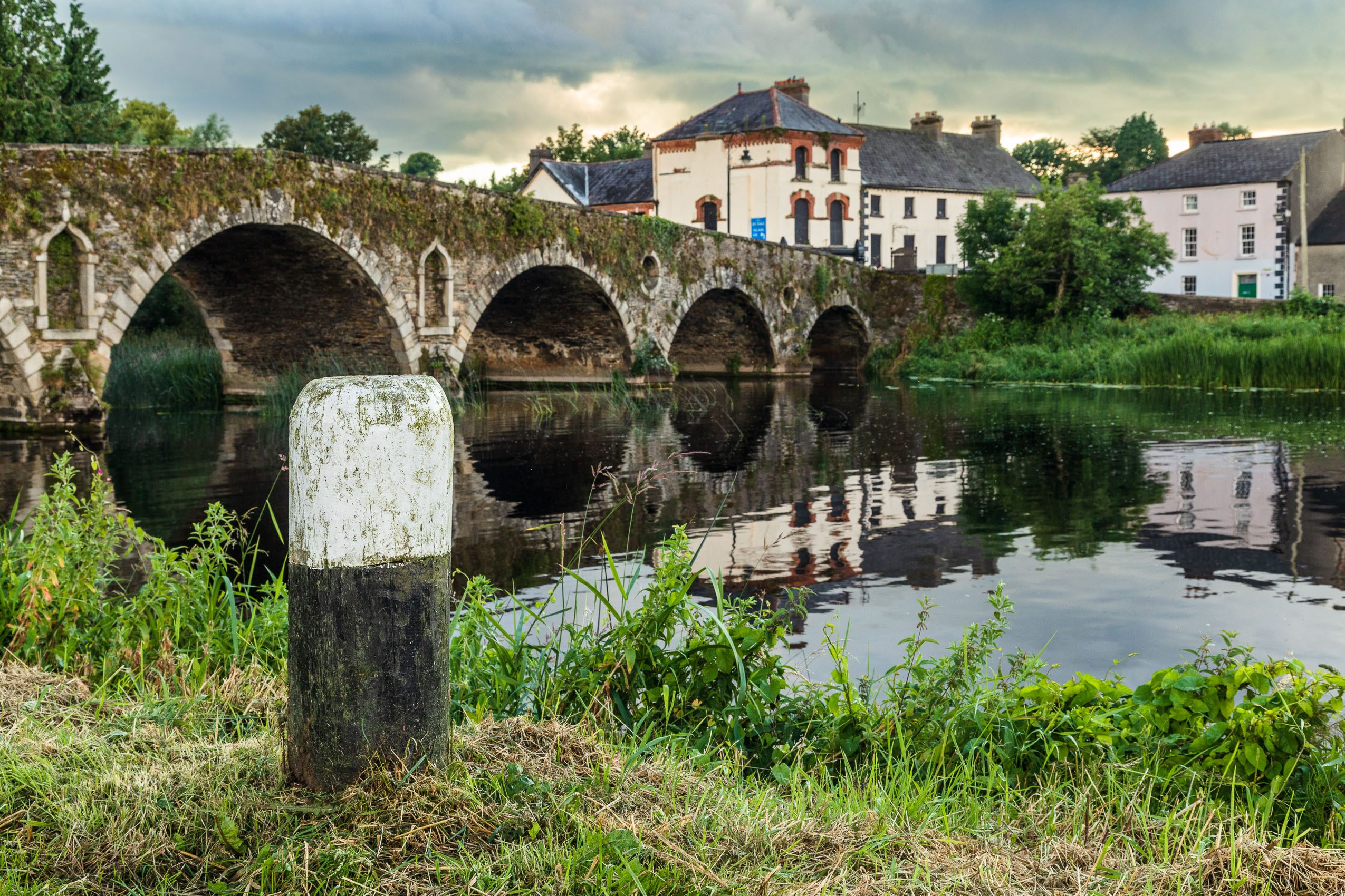 Mooring bollard by the bridge over the River Barrow at Graiguenamanagh, County Kilkenny, Ireland. BR011